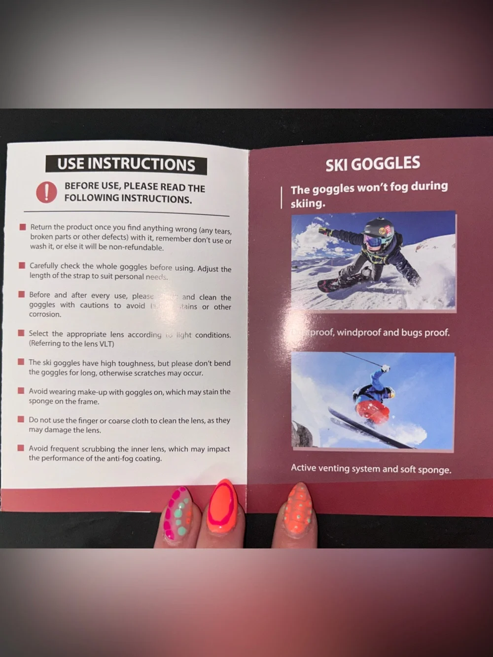 Revemo ski goggles